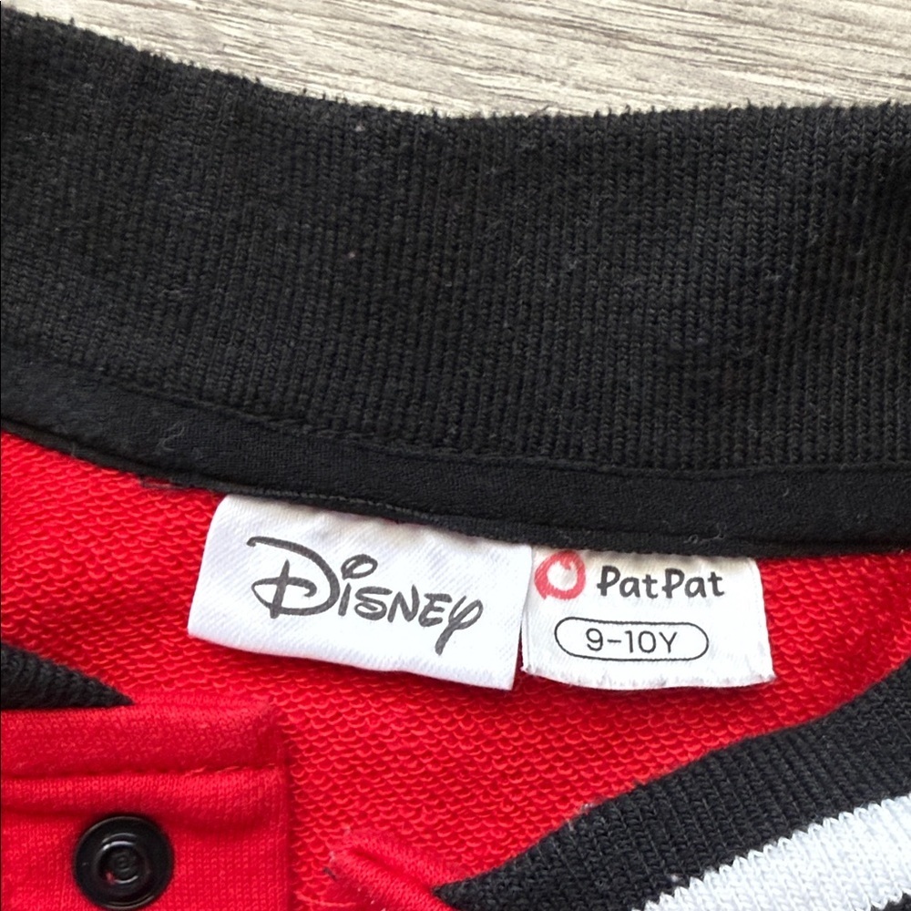Disney Red and White Mickey Mouse Letterman Thin Jacket Size 9/10 - Picture 2 of 6